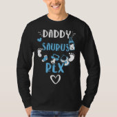 Dad Daddy Saurus Rex  Baby Boy Sayings T-shirt (Voorkant)