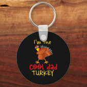 Dad Daddy Turkey Matching Family Group Thanksgivin Sleutelhanger (Voorkant)