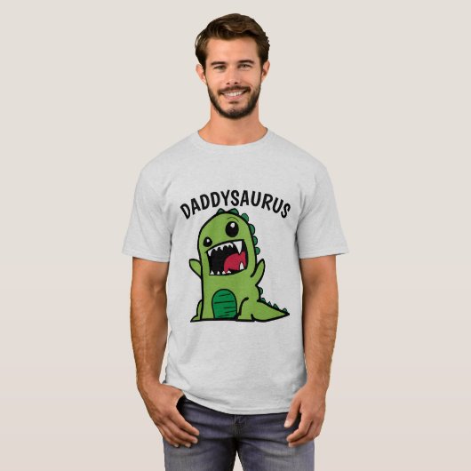 DAD DADDYSAURUS DINOSAUR VADERDAG T-shirts (Voorkant volledig)