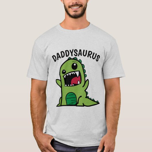 DAD DADDYSAURUS DINOSAUR VADERDAG T-shirts (Voorkant)