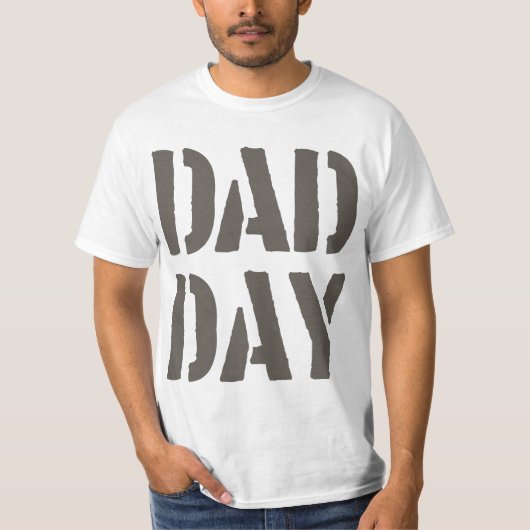 DAD DAG Gelukkig Vaderdag! T-shirt (Voorkant)