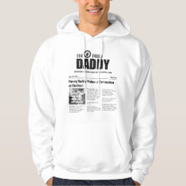 'Dad Daily News', waar grappige vaders het nieuws Hoodie