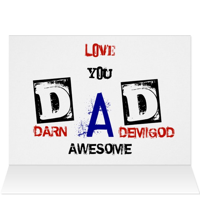 DAD: Darn Geweldige Demigod! (Binnen Horizontaal (Boven))