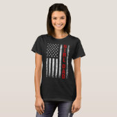 Dad Daughter Dad Of Girls Usa Flag Father's Day T-shirt (Voorkant volledig)
