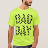 DAD DAY checkered Happy Vaderdag. T-shirt (Voorkant)