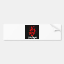 Dad Daze Tribal Heart Bumpersticker