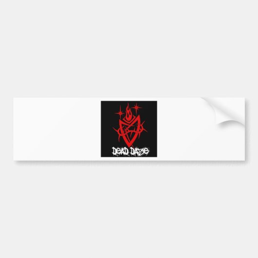 Dad Daze Tribal Heart Bumpersticker (Voorkant)