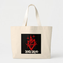 Dad Daze Tribal Heart Grote Tote Bag