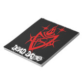 Dad Daze Tribal Heart Notitieblok (Linkerzijde)