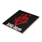 Dad Daze Tribal Heart Tegeltje (Zijkant)