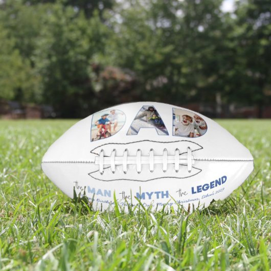 DAD de foto van de Man Migth Legend Blue gradiënt American Football