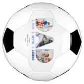 DAD de foto van de Man Migth Legend Blue gradiënt Voetbal (Gedraaid)