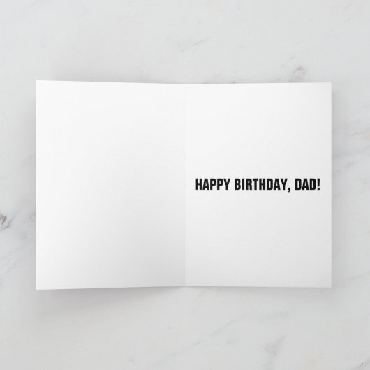 DAD DE MAN MYTH LEGEND BIRTHDAY KAART (Binnen)