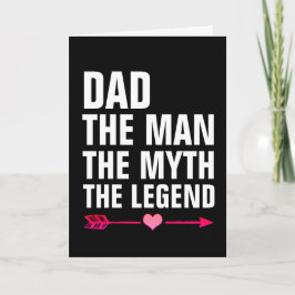 DAD DE MAN MYTH LEGEND BIRTHDAY KAART