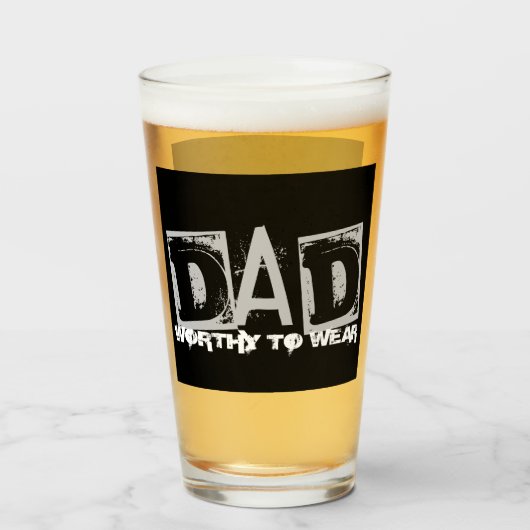 DAD - de moeite waard om te worden Draag Glas (Voorkant gevuld)