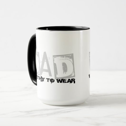 DAD - de moeite waard om te worden Draag Mok (Voorkant links)