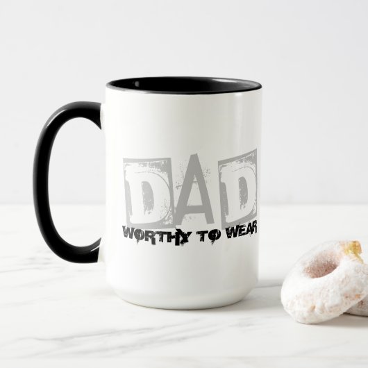 DAD - de moeite waard om te worden Draag Mok (Met donut)