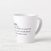 Dad Definitie ☕ | Betekenisvolle Vaderdag cadeau Latte Mok (Rechterhoek)