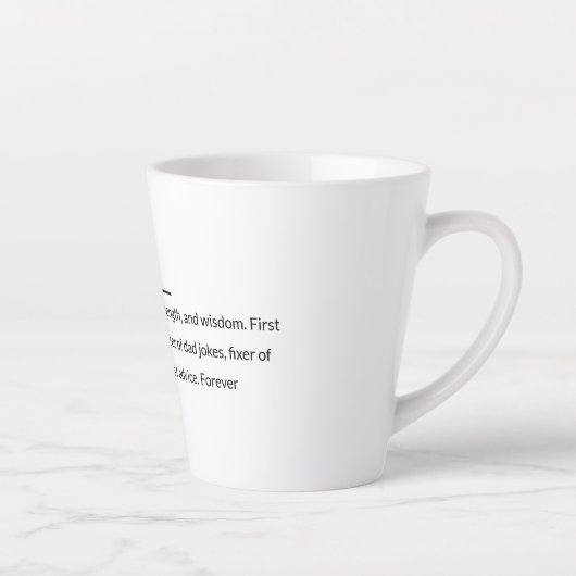 Dad Definitie ☕ | Betekenisvolle Vaderdag cadeau Latte Mok (Rechts)