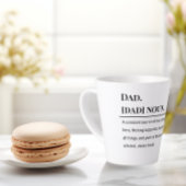 Dad Definitie ☕ | Betekenisvolle Vaderdag cadeau Latte Mok
