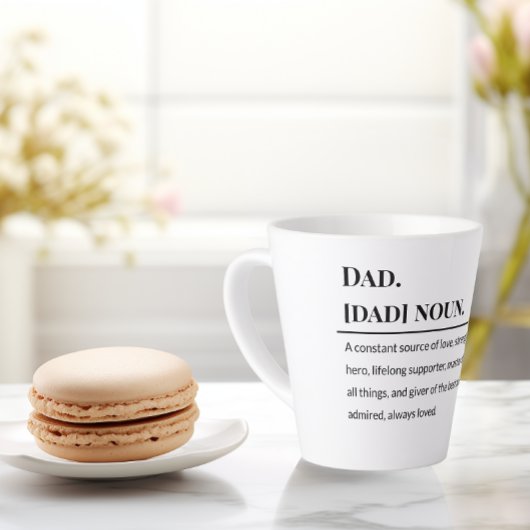 Dad Definitie ☕ | Betekenisvolle Vaderdag cadeau Latte Mok
