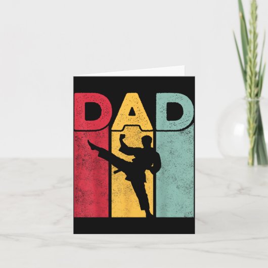 Dad Design - Vaderdag Martial Arts Taekwondo Kaart (Voorkant)