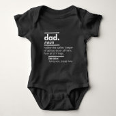 Dad Dictionary Definition - Funny Fathers Day Gift Romper (Voorkant)