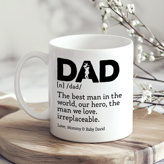Dad Dictionary Definition Vaderdag Gift Koffiemok