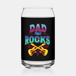 DAD DIE ROCKS! gitaren Blikvorm Glas