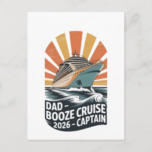 Dad drank cruise 2026 Familie Matching Zeilen Feestdagenkaart