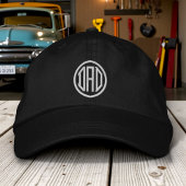 Dad Eenvoudige Moderne Typografie Custom Geborduurde Pet