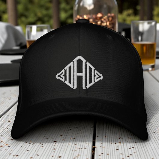 Dad Eenvoudige Moderne Typografie Custom Geborduurde Pet