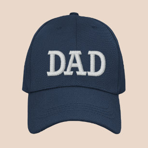 Dad Eenvoudige Moderne Typografie Custom Geborduurde Pet