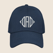 Dad Eenvoudige Moderne Typografie Custom Geborduurde Pet
