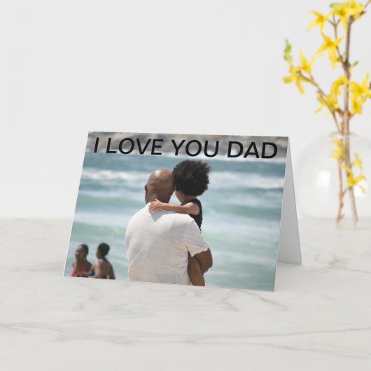 DAD- EN DAUGHTER-VADERDAG-KAART KAART (Gele Bloem)