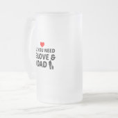 DAD EN LIEFT MATGLAS BIERPUL (Voorkant links)