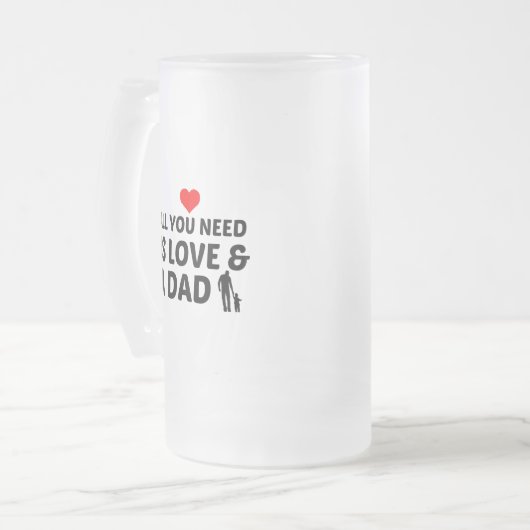 DAD EN LIEFT MATGLAS BIERPUL (Voorkant links)