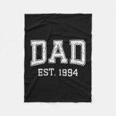 Dad Est 1994 Dad D Fathers Day Ized  Fleece Deken (Voorkant)