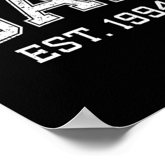 Dad Est 1994 Dad D Fathers Day Ized  Poster (Hoek)