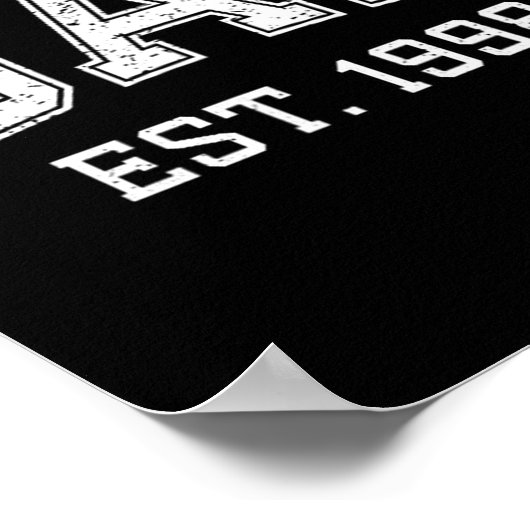 Dad Est 1998 Dad D Fathers Day Ized  Poster (Hoek)