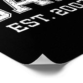 Dad Est 2003 Dad D Fathers Day Ized  Poster (Hoek)