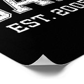 Dad Est 2005 Dad D Fathers Day Ized Poster (Hoek)