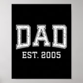 Dad Est 2005 Dad D Fathers Day Ized  Poster (Voorkant)