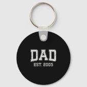 Dad Est 2005 Dad D Fathers Day Ized Sleutelhanger (Voorkant)