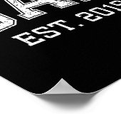 Dad Est 2019 Dad D Fathers Day Ized Poster (Hoek)