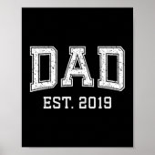 Dad Est 2019 Dad D Fathers Day Ized  Poster (Voorkant)
