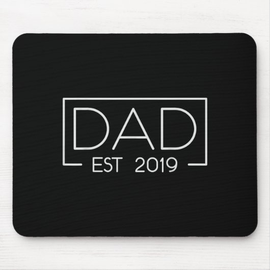 Dad Est. 2019 Expect Baby 2019, Father 2019 New Da Muismat (Voorkant)