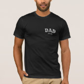 Dad Est 2025  Bold Text  T-shirt (Voorkant)
