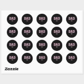 Dad Est 2026 Father's Day First Time Dad Of Girl N Ronde Sticker (Vel)