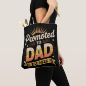 Dad Est. 2026 Funny New Dad Pregnancy Announcement Tote Bag (Dichtbij)